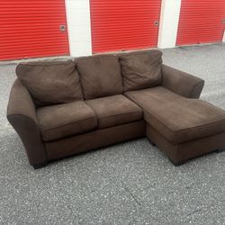 Free delivery Brown Couch With Chaise 