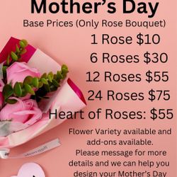 Flowers For Mother’s Day - Taking Last Minute Orders