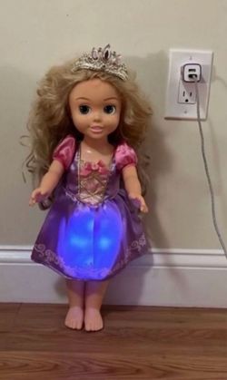 Disney Rapunzel Light-Up Toddler Doll talks 20 inches tall