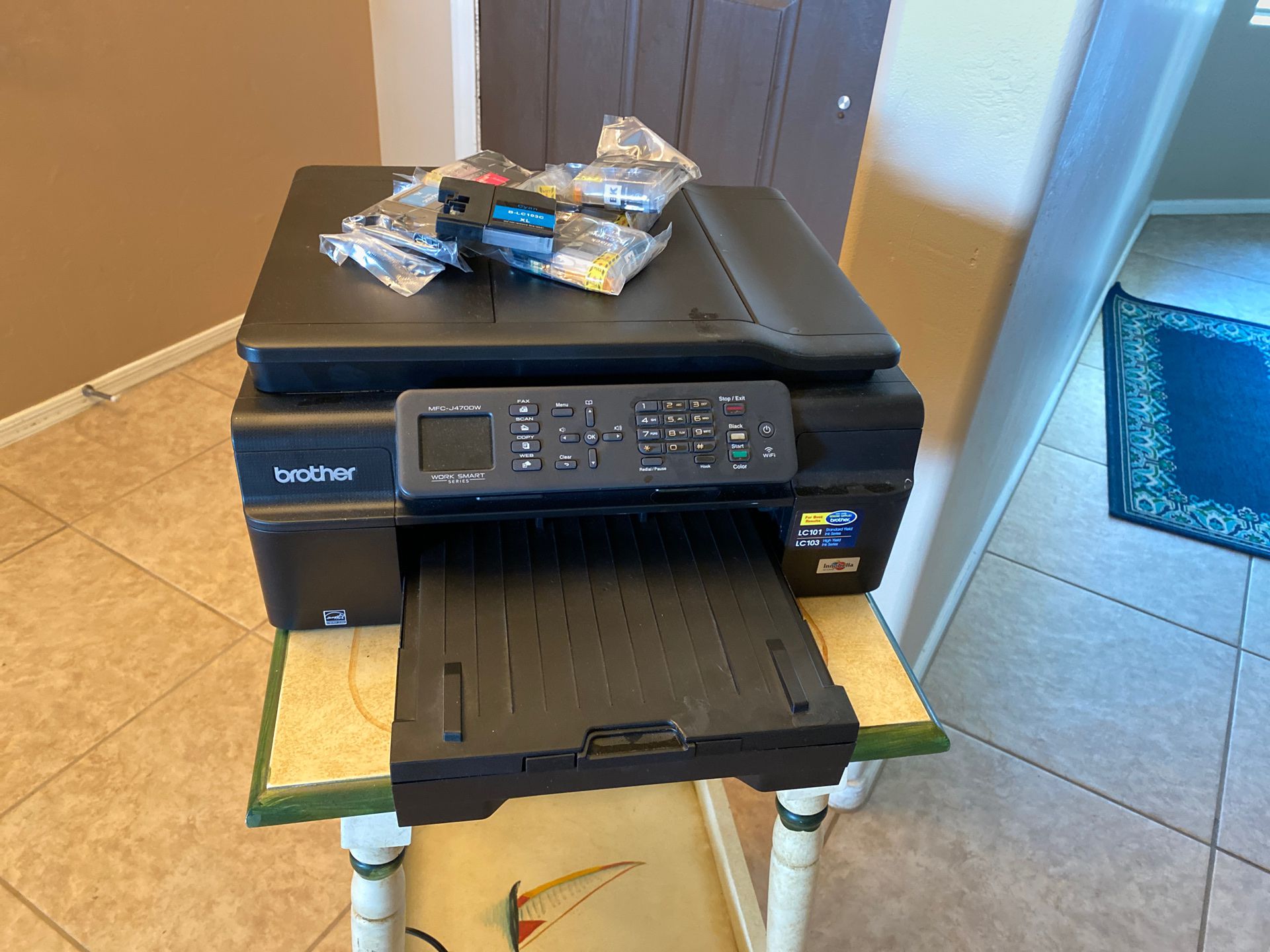 Brother printer with lots of extra ink