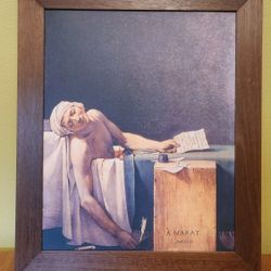 "The Death of Marat" - Printed on Canvas