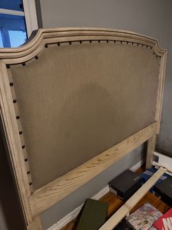BED- Upholstered Headboard with Nailhead Trim