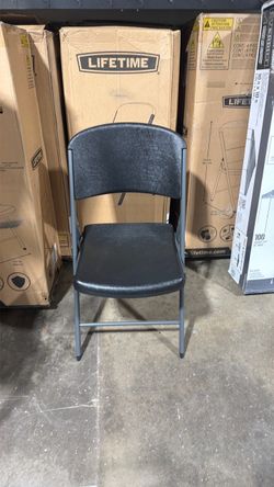 Lifetime foldable chairs Black 4 pack