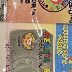 Rare Beanie Babies collector's club