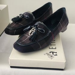 Etienne Aigner Vita Plad Bow Front loafer 6m