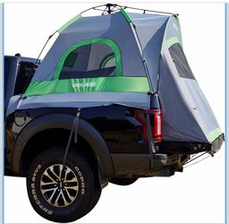 Golabs Truck Bed Tent, 5-6 Ft Camping Tent, Easy Setup by Pre-Attached Pole Waterproof PU2000MM, Rainfly Cover, 2 Person, Ventilated, Portable, Inner 
