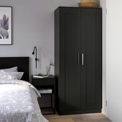 Ikea Brimnes Wardrobe Closet Gray