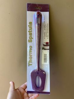 Candy Thermometer Spatula,Digital Cooking Thermometer with Pot Clip – Silicone