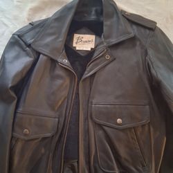 LEATHER,BERMANS ,VINTAGE JACKET