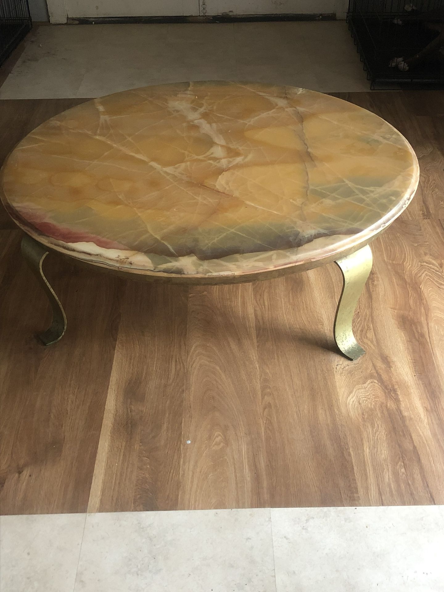 Onxy Brass Table