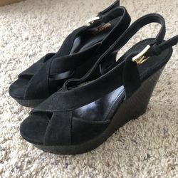 Michael Kors Black Wedges