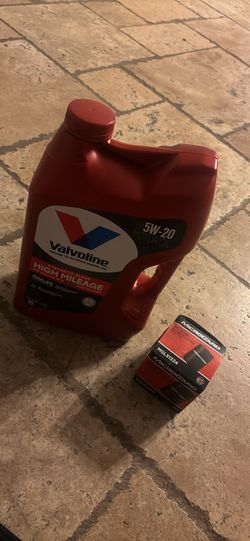 Valvoline oil and oil filter