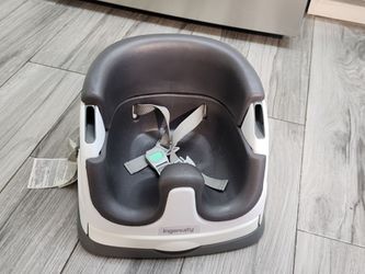 Ingenuity Baby Base 2-in-1 Booster Feeding and Floor Seat with Self-Storing Tray - Slate