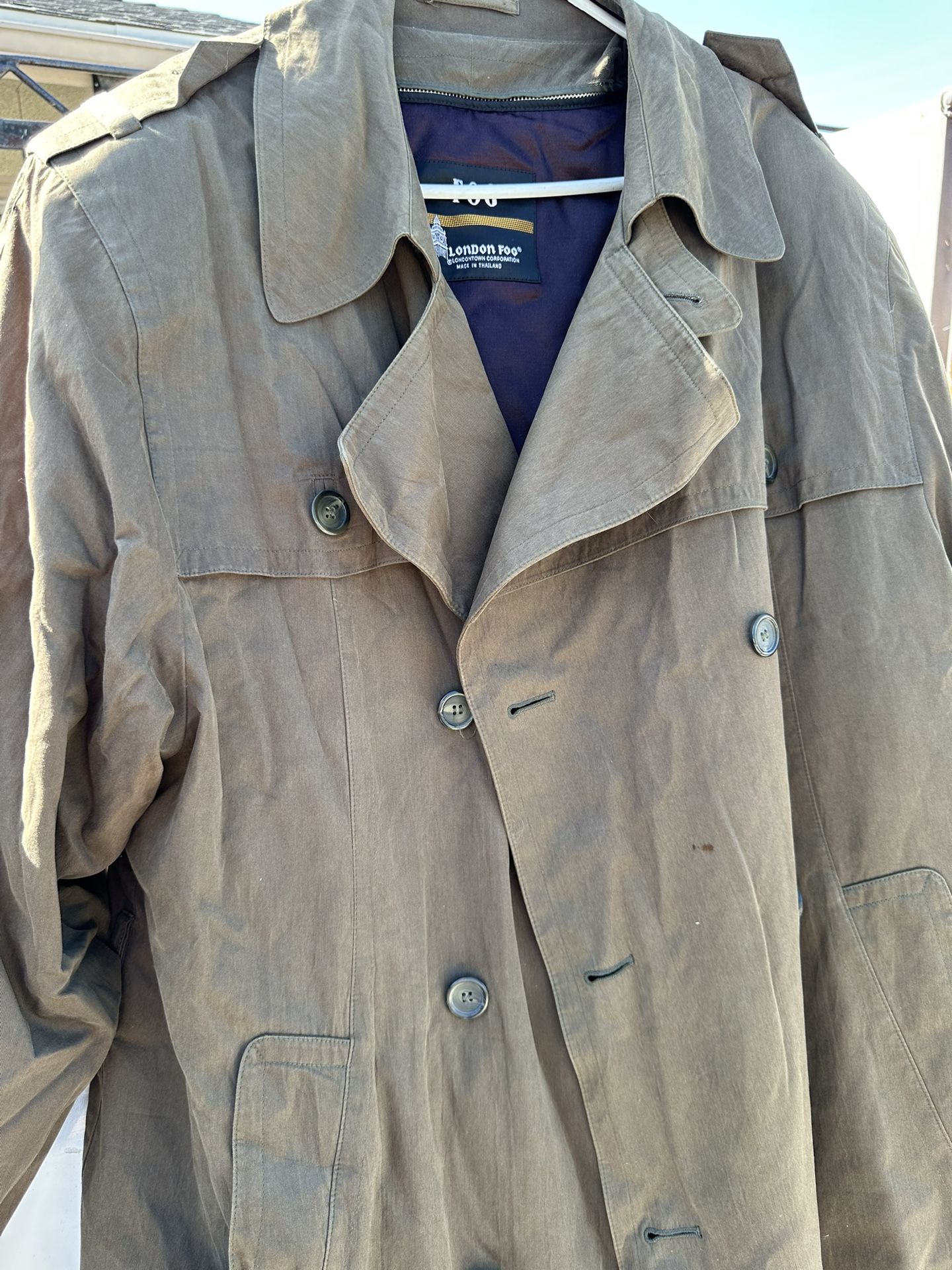 Vintage London Fog Towne Men’s Lined Trench Coat