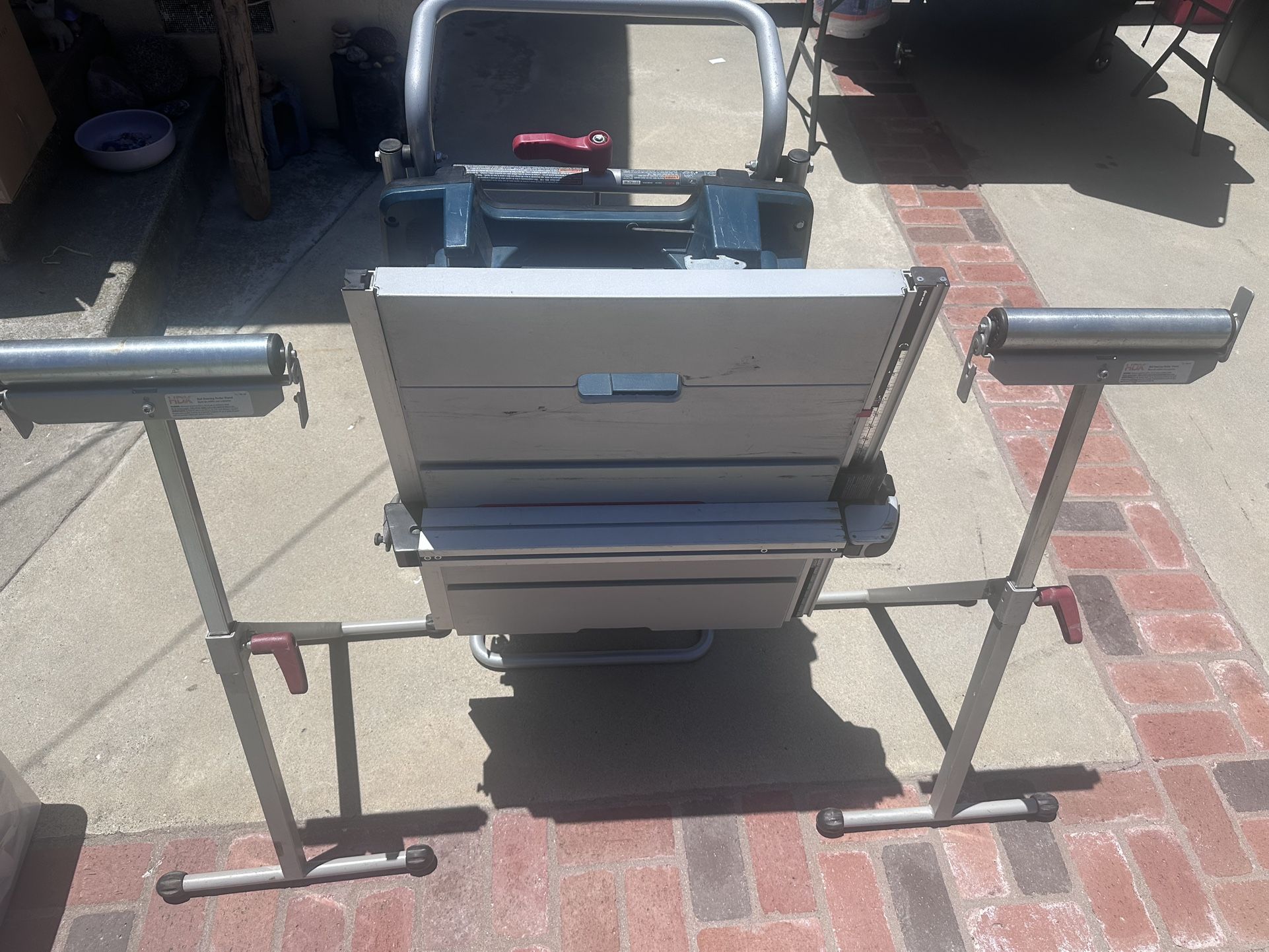 Bosch Portable Table Saw With 2 Stands