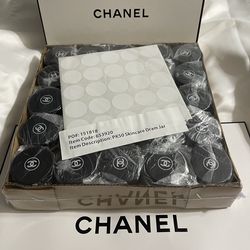 CHANEL Clear Glass Cosmetics Dram Jars