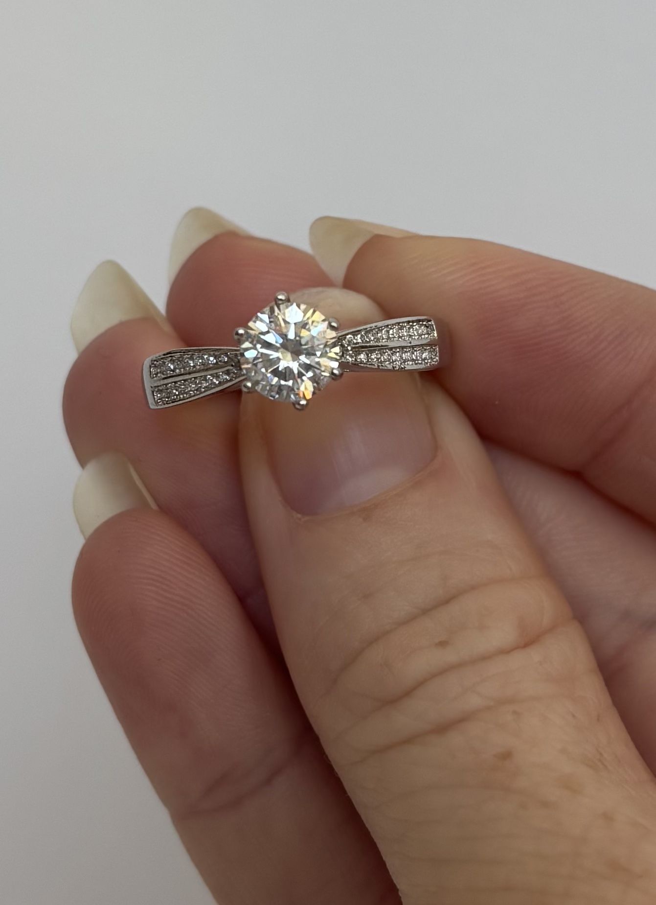 Moissanite Engagement Ring