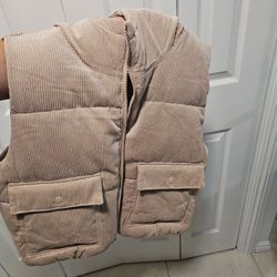 Beige Puffer Vest