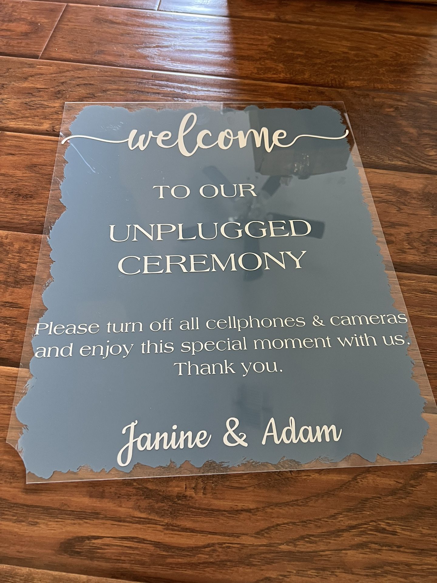 Acrylic Wedding Signs