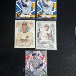 Derek Jeter Baseball Card Lot – Yankees – Topps Project70, Allen & Ginter, Stadium Club