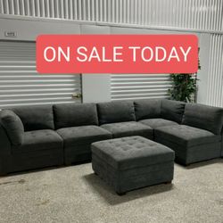 Modular Sectional Couch Sofa With Ottoman 