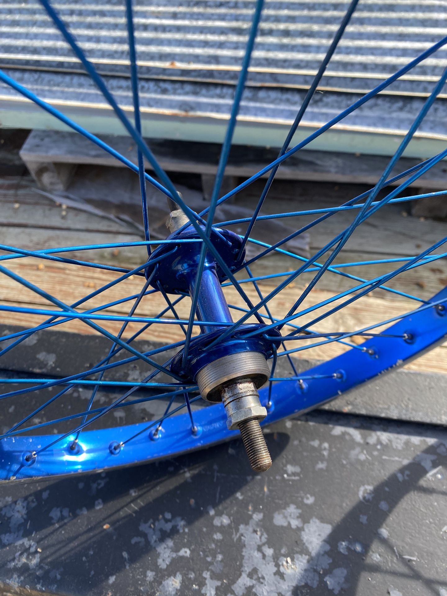 70s - 80s BMX Rims Araya 7c wheels SR hubs (high flange) for Sale