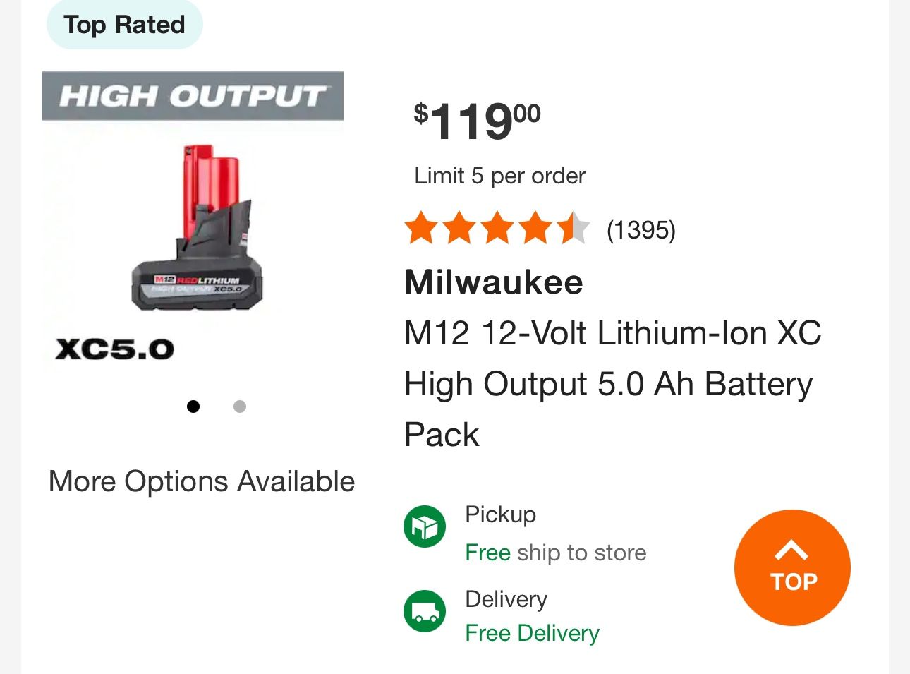 M12 5.0 High Output