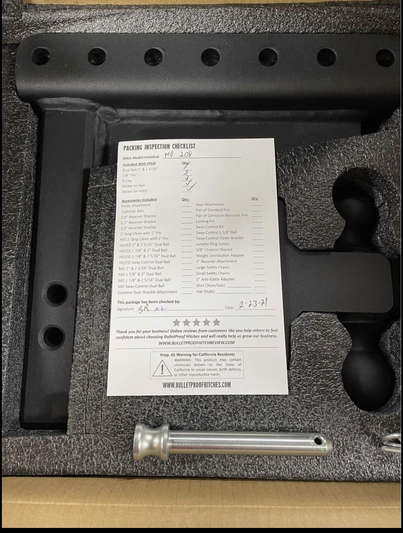 Bulletproof Hitch