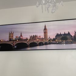 Purple London Wall Decor 