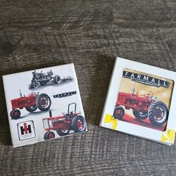 2 Tractor Ceramic Plates
