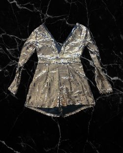 Gold sequin Romper