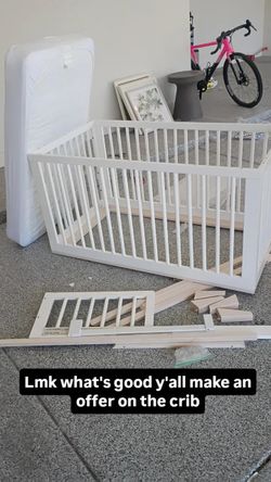 Baby crib and mattress