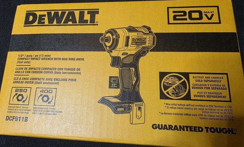 Dewalt 20v 1/2 Impact Wrench