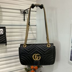 Original Gucci Marmont leather Shoulder and Crossbody bag Purse