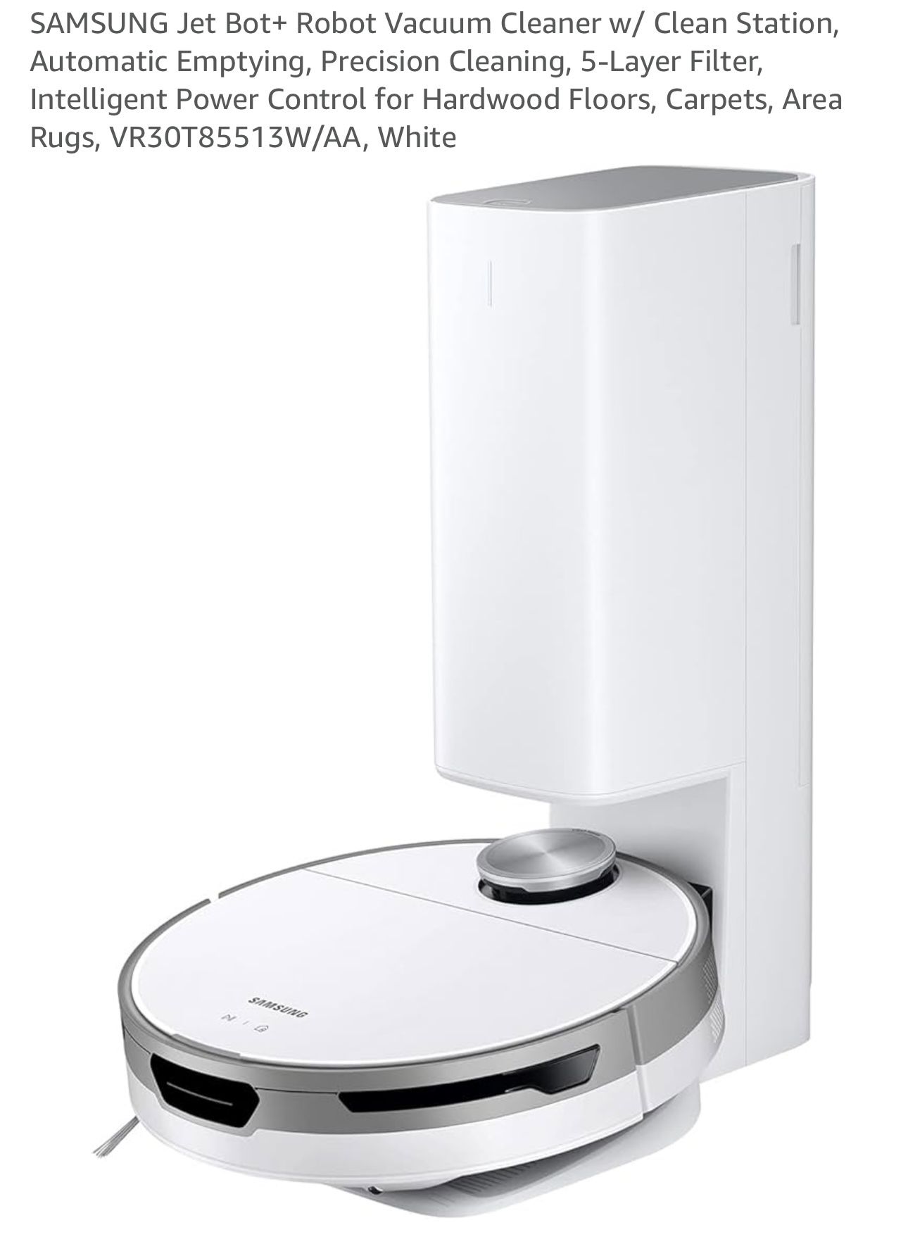 New Samsung Jet Bot+ Robot Vacuum Cleaner w/ Clean Statio