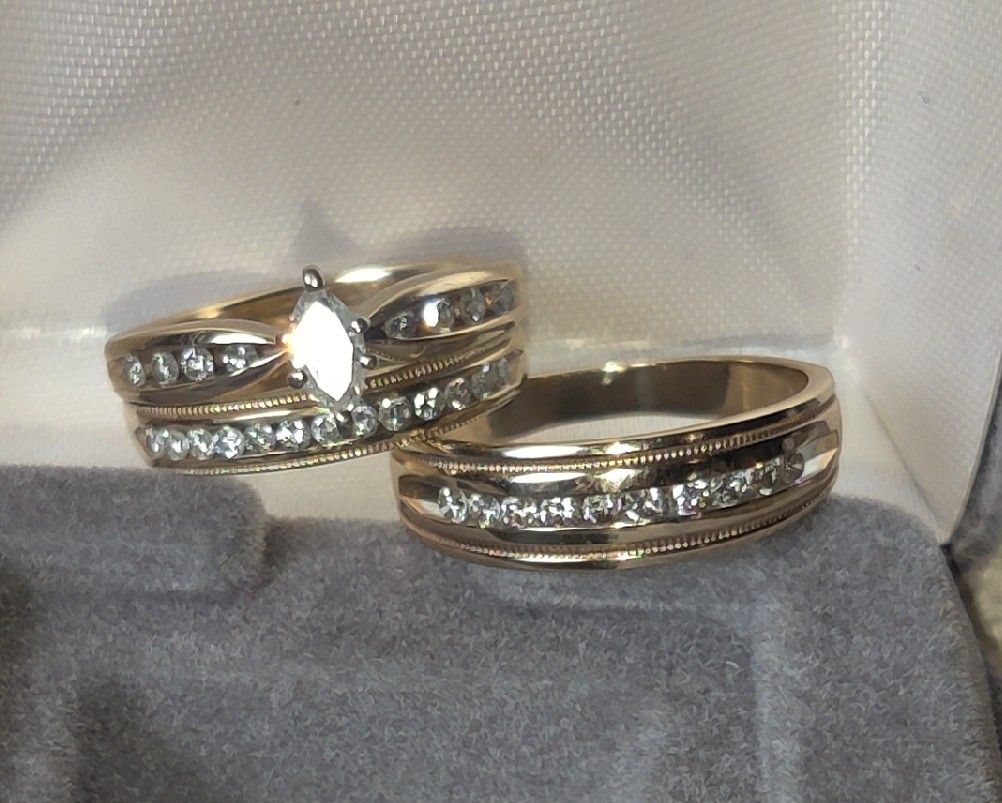 Bridal Wedding Rings Set