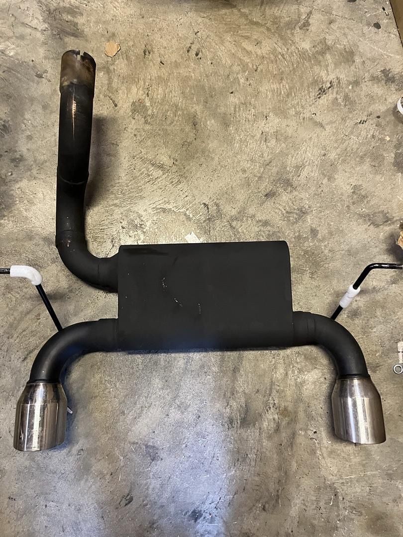 LA Zona Auto Parts 2018 to 2022 Jeep Wrangler Axle Back 4 inch Exhaust Systems Moffle Horse Power Escape Horse Power