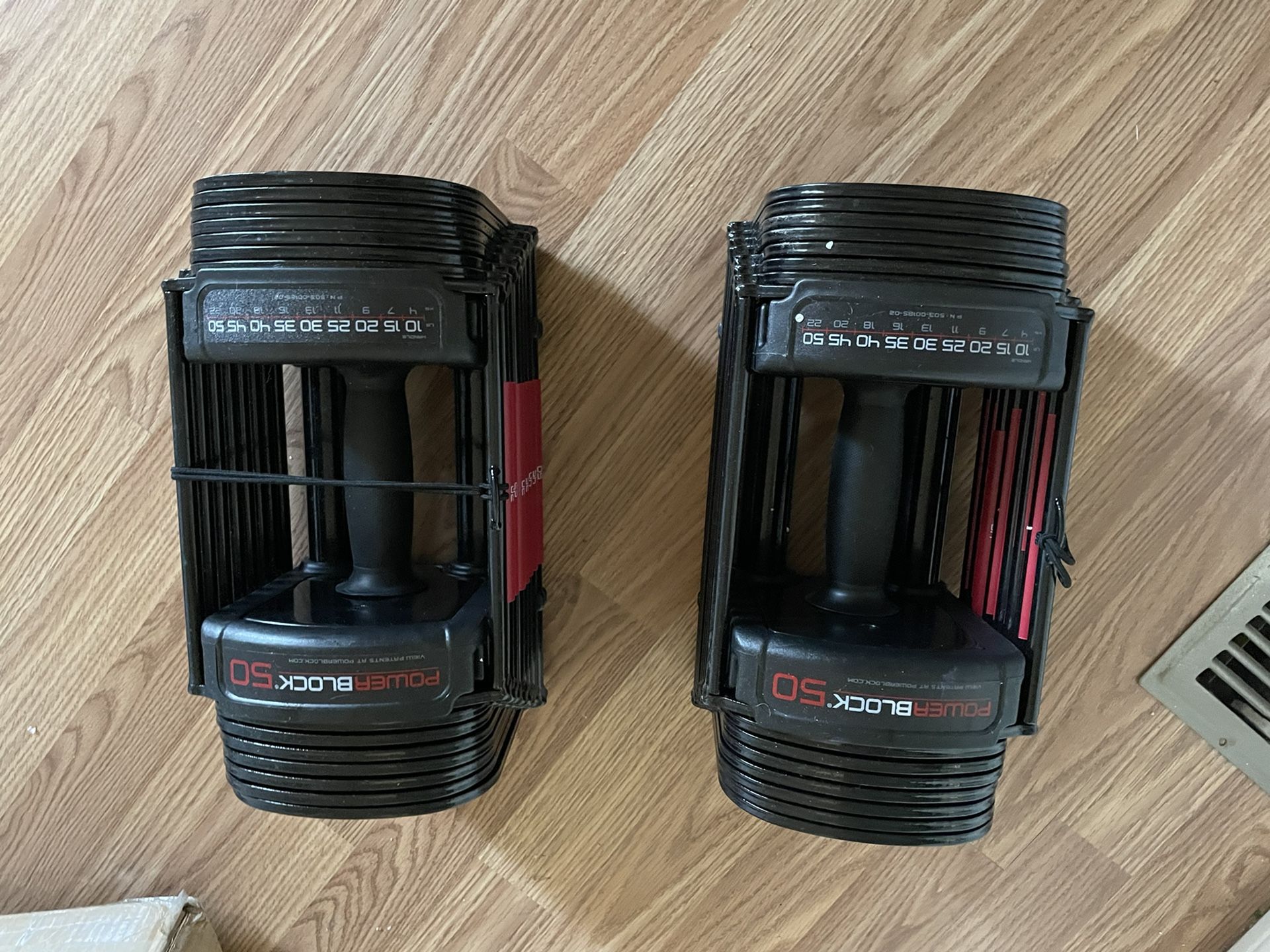 Powerblock 50 Adjustable Dumbbells Never Used