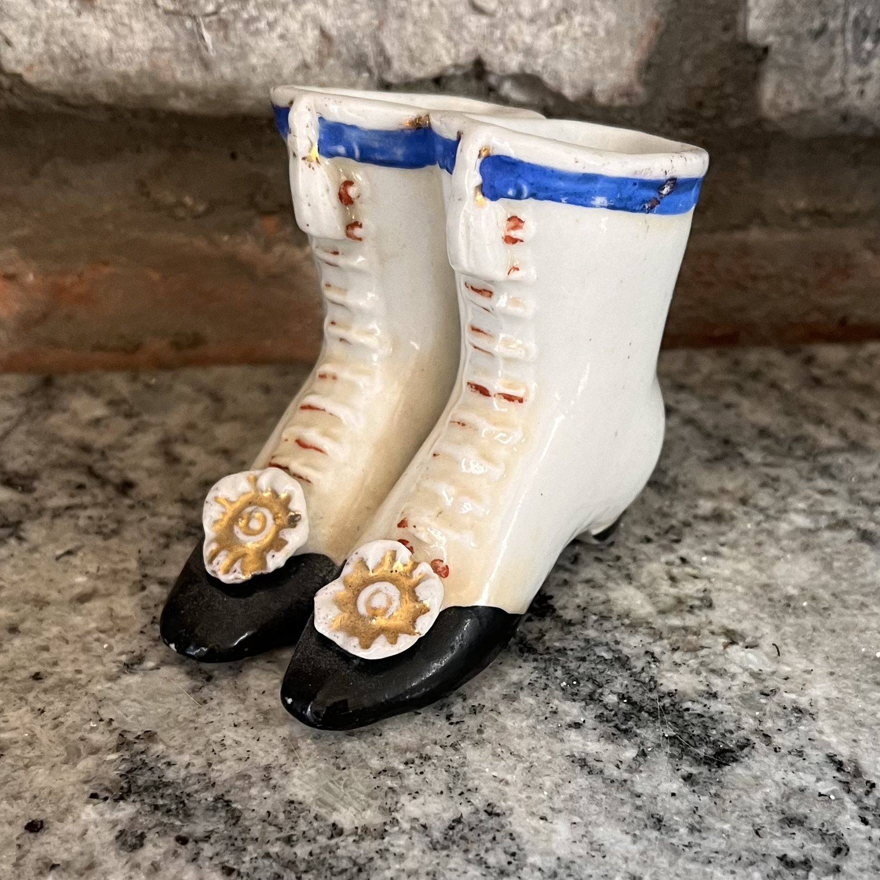 Antique Porcelain Shoes