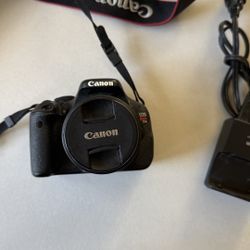 Canon EOS Rebel T3i DSLR Camera w/ Lens + Charger – Great Starter Camera 📸