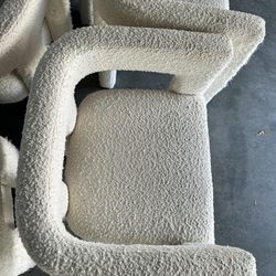 Stature Ivory Boucle Dining Armchairs - 6