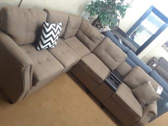 Sectional new in boxes