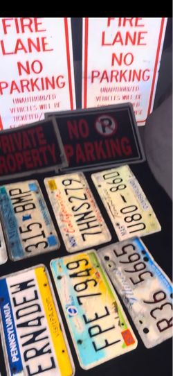License plates, and street signs, HMU FOR MORE PHOTOS