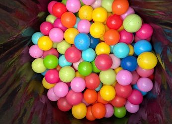 Large bag of plastic balls