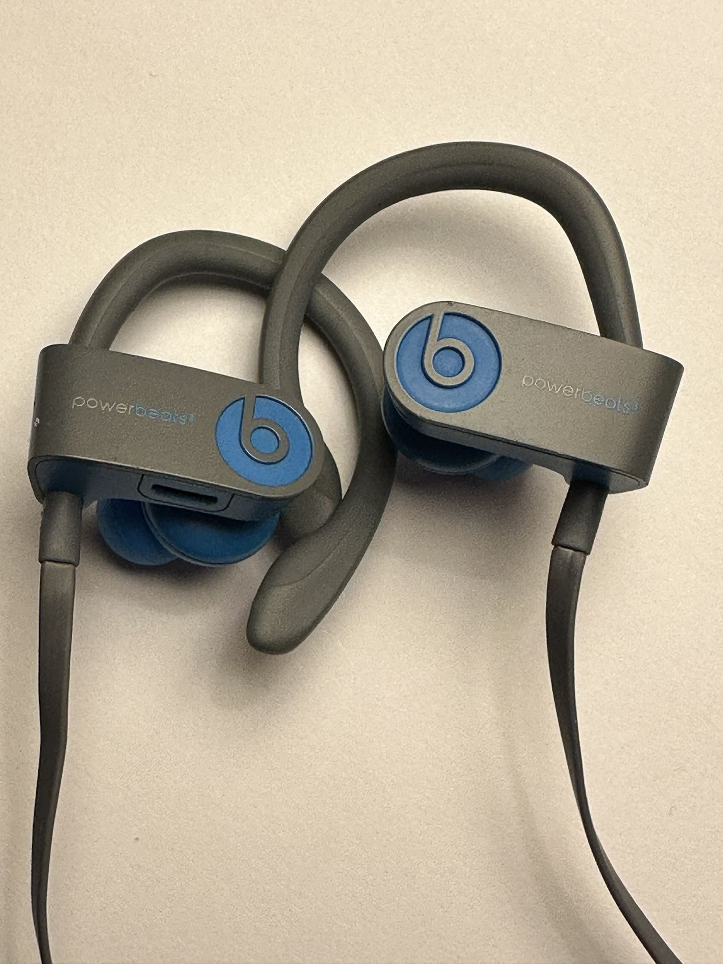 Beats Wireless Powerbeats Blue Headphones