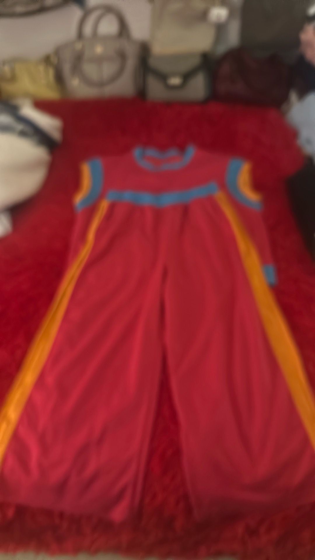 Wide leg suit