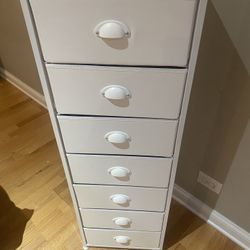 Furnulem White Tall Dresser for Bedroom with 7 Drawers