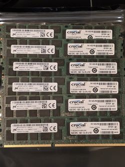 Micron 16GB PC3-12800 DDR3-1600MHz ECC Registered CL11 240-Pin DIMM 1.35V Low Voltage (6 available)