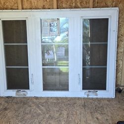 Insulated Screened Crank Out Window