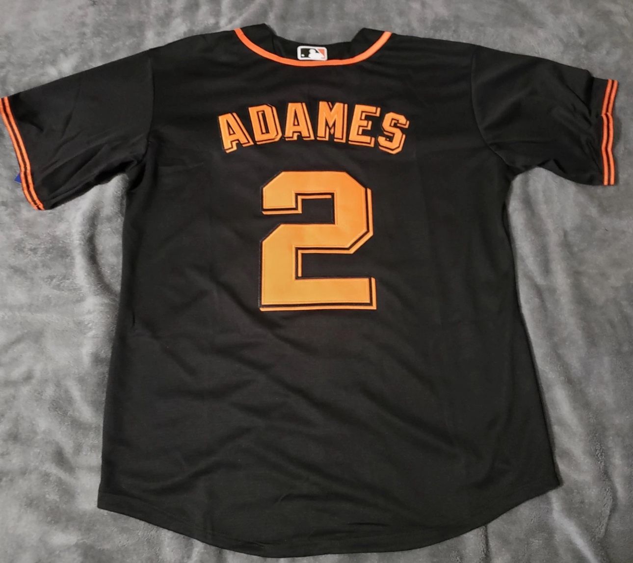 Giants Adames Black Jersey Stitched 